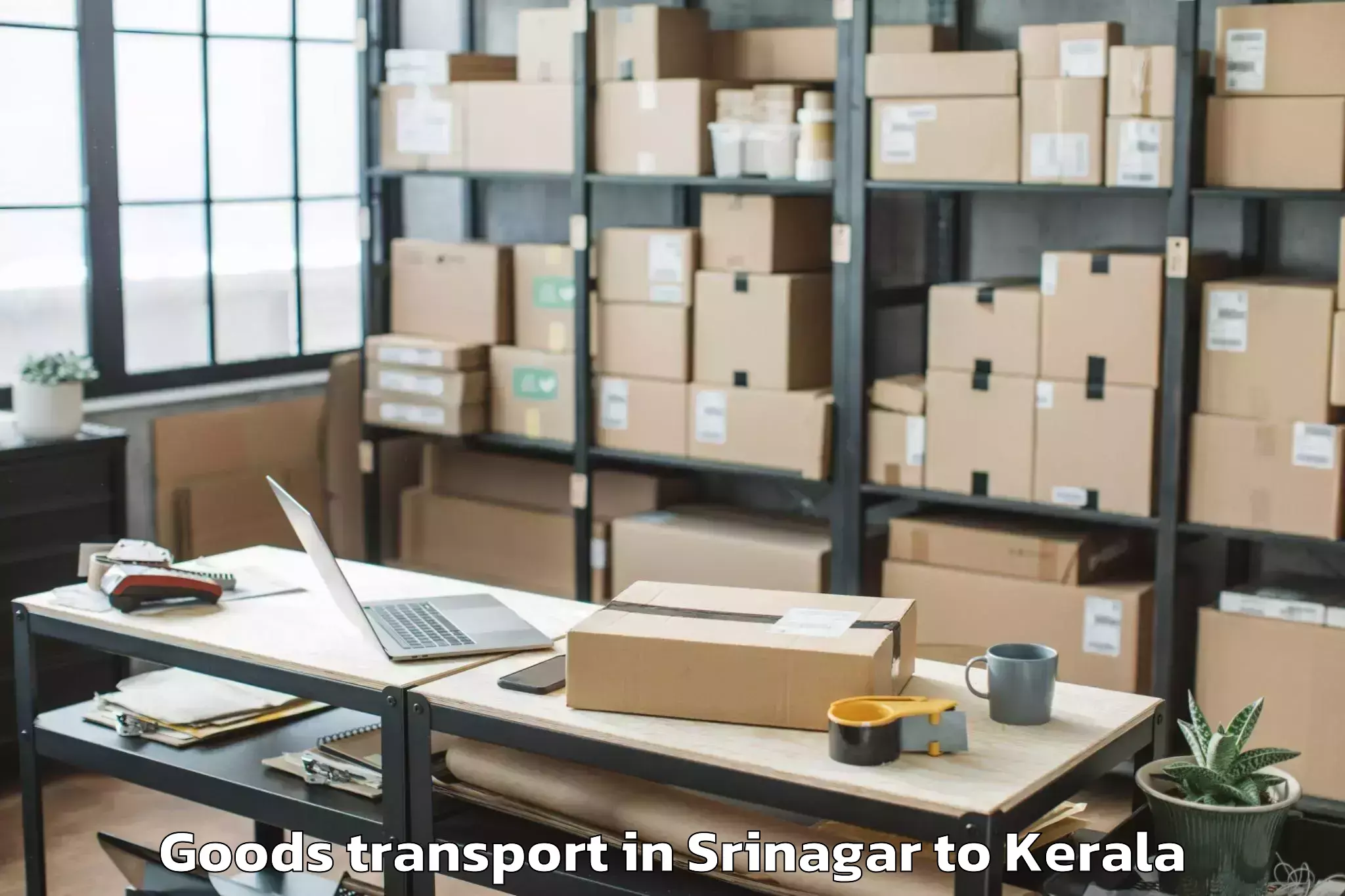 Discover Srinagar to Kochi Airport Cok Goods Transport